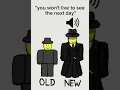 Mafioso old vs new voicelines #roblox  #forsaken #mafioso