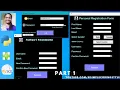 Python with MYSQL Registration Page in Python using Tkinter and MYSQL Database PART 1