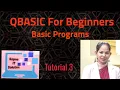 Basic Programs in QBASIC Let Print Command in QBASIC