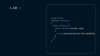 Hello World in 10 different languages
