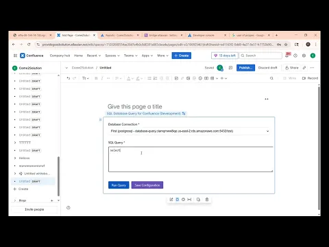 watch SQL Database Query Macro for Confluence video