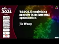 TSSOS jl exploiting sparsity in polynomial optimization Jie Wang JuliaCon2021