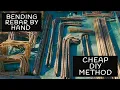 DIY REBAR bending method FOR A FULL SQUARE CHEAP
