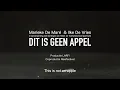 Lagu Dit is geen appel | Madeleine in Brugge