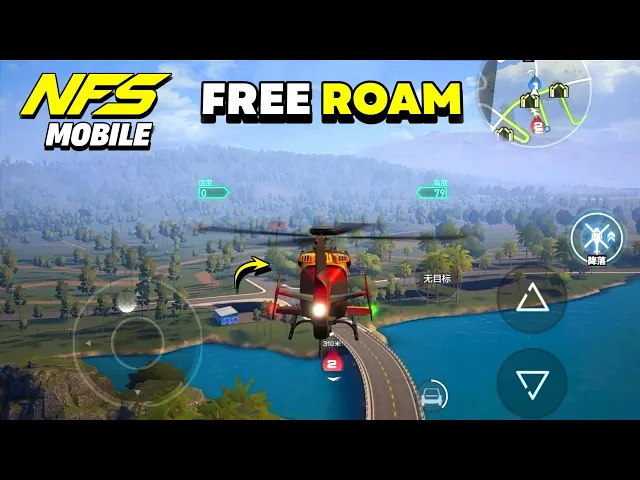 Need For Speed Mobile 2023 FREE ROAM On Helicopter | Open World Gameplay (Tencent)