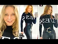 Carol Vorderman marks 61st birt ay in eye-popping leather look as curves steal limelight