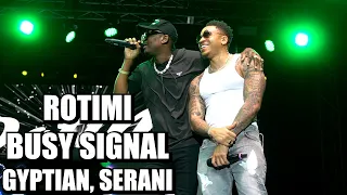 rotimi calls up busy signal gyptian u0026 serani on stage in 1st performance in jamaica