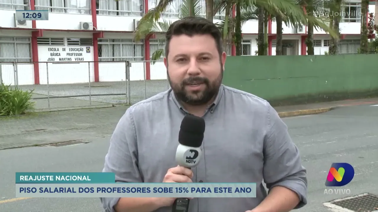 Reajuste Nacional: piso salarial dos professores sobe 15% para este ano
