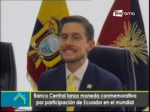 Banco Central lanza moneda conmemorativa por participación de Ecuador en el mundial