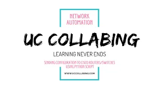 Network Automation - Sending Commands to Cisco using Python Script