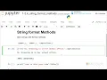 string format methods - Introduction to Python Absolute Beginner Module 1 21