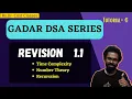 6 First Revision till Recursion Basics Gadar DSA Series LIVE