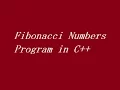 Fibonacci Numbers Program in C