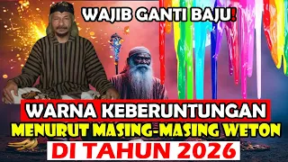 eksklusif warna keberuntungan menurut weton ditahun baru 2026