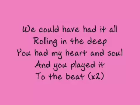 Download MP3 Adele - Rolling in the Deep - lyrics