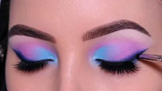 Blue & Purple Eye Makeup Tutorial | Glam Eye Makeup Look