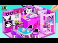 Download Lagu DIY Miniature House 💜 Satisfying Building Purple Kuromi House with DIY Miniature Kitchen Set Toys