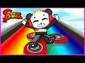 ROBLOX Box Slide down a Rainbow on Fidget Spinner Let s Play with Combo Panda