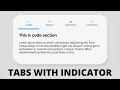 How to Create Animated Tabs with Indicator using HTML CSS JavaScript