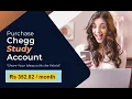 Chegg Study Subscription No credit card or Debit card needed