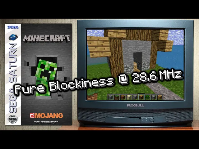Minecraft Running on Sega Saturn