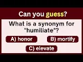 Synonyms Challenge Test Your Word Prowess