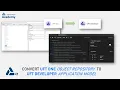 Convert UFT One Object Repository into UFT Developer Application Model