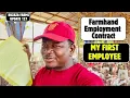 Farmhand Employment Contract My First Employee