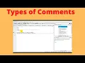 Types of Comments in python Exploring Comment Types for Code Clarity Lecture 14