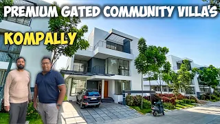 LUXURIOUS Villa s for sale at KOMPALLY Triplex House for sale Hyderabad villas for sale