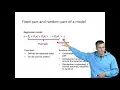 Multilevel and mixed models random and fixed part