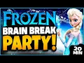 Frozen Brain Break Party Winter Brain Break Winter Games For Kids Olaf s Run Just Dance