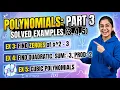 Part 3 Polynomials Class 10 Chapter 2 Important Solved Examples 3 4 5