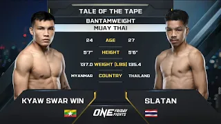 elbow after elbow kyaw swar win vs slatan muay thai full fight