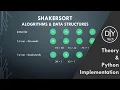 Shakersort in Python Theory Implementation Data Structures and Algorithms