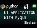 Python UI application with Qt designer and PyQt5