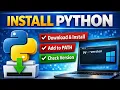 How to Install Python on Windows Add Python to PATH Check Version
