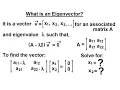 Linear Algebra Ch 3 - Eigenvalues and Eigenvectors 5 of 35 What is an Eigenvector