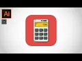 Adobe illustrator CC Tutorial - How to make a Calculator and Data Analysis Icon Design
