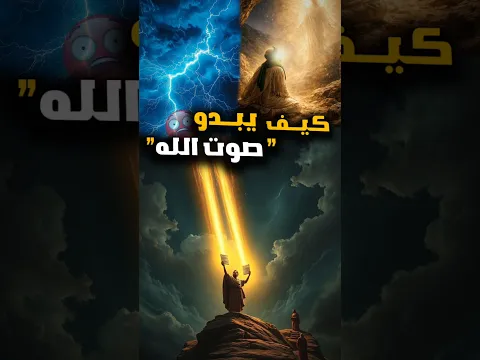 كيف يبدو صوت الله 😨⛓️ #shorts