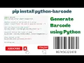 Day 93 Generate Barcode using Python