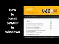 Setup bWAPP on windows hacking environment for all hackers