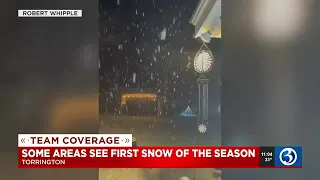 Connecticut sees first snowfall of the season