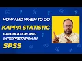 How to calculate Kappa Statistic Where to use Kappa How to interpret and calculate in SPSS