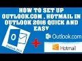 How to Configure Outlook to connect to Microsoft Live MSN Hotmail Outlook com email account