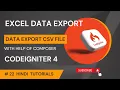 Excel Export Data in Codeigniter 4