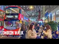 Lagu London Christmas Lights 2025 London Virtual Walking Tour Marylebone to Carnaby Street 4K HDR