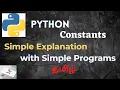 Python Constants in Tamil Python Tutorial for Beginners-Python Series Part 8