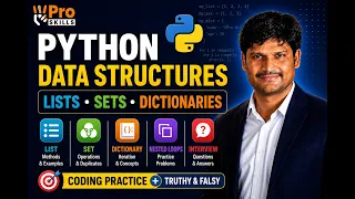 Python Data Structures Lists Sets Dictionaries with Interview Questions