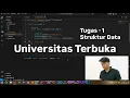 Tugas 1 Struktur Data UT - Tipe data Pemrograman Java Visual Studio Code